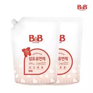 [비앤비]유아 섬유유연제 자스민 리필 1500ml X2개