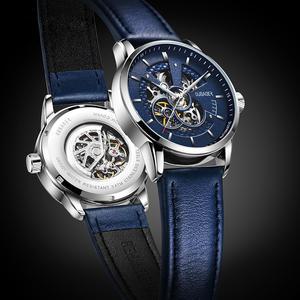 중저가명품 브랜드 OBA_M01 오토매틱 직장인 남성 가죽 메탈 아날로그 20대 30대 40대 고급 남자손목시계