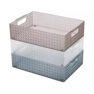 센스 스텝바구니 4호 플라스틱 A4 바구니 사각 소품수납 부품 옷 정리함