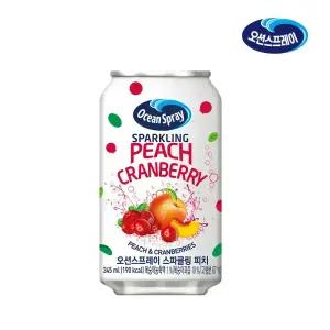 동서음료 오션스프레이 스파클링 피치 345ml × 24캔