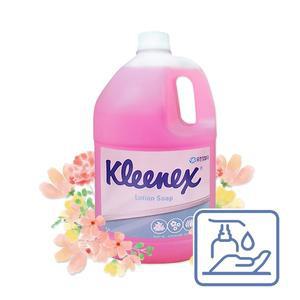 [유한킴벌리]크리넥스 로션 솝 핸드워시 플로럴향 4L 대용량 리필 물비누 손세정제 56605