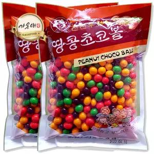 [가온애] 땅콩초코볼 1kg x2팩 / 초코볼 땅콩초코 땅콩초콜릿 땅콩볼 초콜릿땅콩 볶음땅콩 해씨초코볼 견과