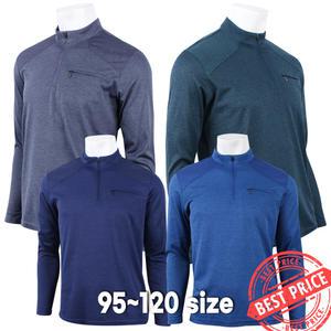 AIDA쿨론티셔츠 봄가을용 남성용 긴팔 집업티 빅사이즈 작업복 일상복 운동복