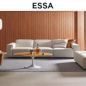 바크 4인 카시미라 패브릭 소파+스툴