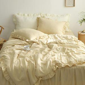 클리티룸 달콤 프릴 차렵이불, SS, 피넛버터