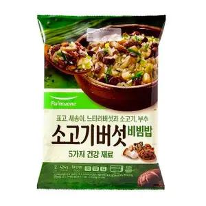 풀무원 생가득 소고기 버섯 비빔밥 424g