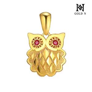 24K 순금 그랜드 부엉이 팬던트_3.75g