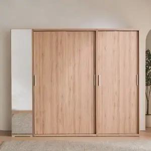 피츠 뮤즈 2400 측면거울 슬라이딩 옷장 세트 POF055