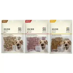 바우와우 무마진 큐브육포 강아지간식 800g