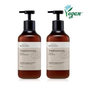 비욘드 토탈리커버리 크리미 바디워시 500ml+바디에멀전 500ml