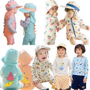 유아 아동 키즈 남아 아기 수영복 래쉬가드 플랩캡 수영모자 비치가운 아쿠아슈즈