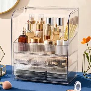 [먼지해방] 초대형 3단 화장품 화장대 정리함 정리대 보관함