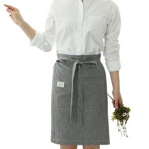 네이처데코 랩 허리 앞치마 블랙, 1개