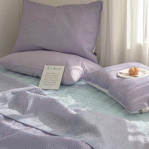 아르페지오베이직 틴즈 블루 시어서커 여름 베개커버, 50X70