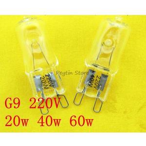 할로겐 램프 비즈 벽 크리스탈 핀 전구 3개 G9 220V 20W 25W 40W 60W