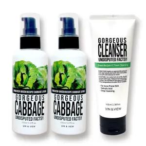 양배추로션 아크네폼클렌징 세트 수부지 병풀 성인 청소년 사춘기 화장품