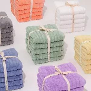 테리스페셜 200g 웨이브/투페이스 양면 10장 호텔수건 타올세트