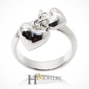 실버92.5)히트_깜찍하고 예쁜(HR)실버 딸랑이 하트 반지