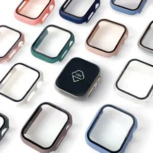 엔터콘 애플워치 강화유리 케이스 풀커버 보호 11 SE 울트라 3 10 9 8 7