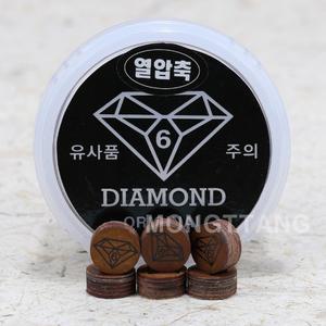 (몽땅컴퍼니) 다이아몬드 6겹팁(열압축) _ 개인 당구 팁 용품 재료
