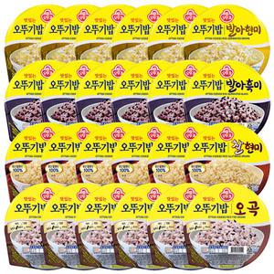 오뚜기밥 발아현미 210g 6개 + 찰현미 210g 6개 + 발아흑미 210g 6개 + 오곡밥 210g 6개