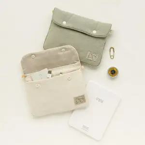 아트박스/라이브워크 피요 더블 스냅 파우치 2color