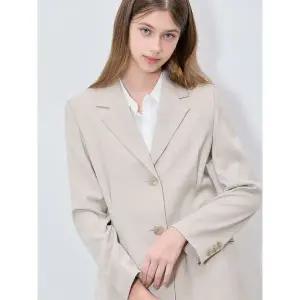 [하프클럽/리스트]드레시 핀턱 라인 싱글 투버튼 재킷 (택가격 278000원)