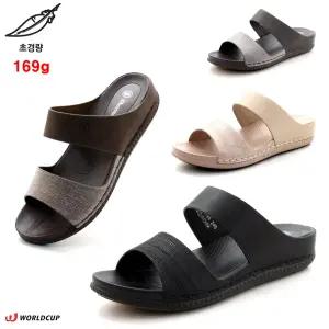 [초경량 169g 푹신한고무창 4cm] 안신은듯 가볍고 발볼편한 쿠션감좋은 여성 미끄럼방지고무창 말랑말랑 튼튼한 슬리퍼 실내화 W-아멜리