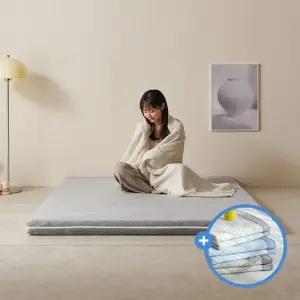 [듀라론 냉감패드] 라누베 맥시멈 침대 바닥 토퍼 매트리스 Q 150x200x9cm) [불만족시 100 환불]