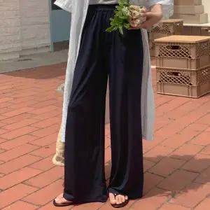 [공구우먼] [제작] 찰랑아이스 밴딩 와이드 팬츠 75797 빅사이즈 여성의류