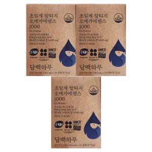 담백하루 초임계 알티지 오메가 에센스 1000 1255mg x 30캡슐 3개 / 써클
