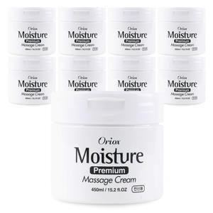 오릭스 모이스처 프리미엄 마사지크림 450ml x 10개 대용량 피부 전신 마사지 클렌징 전문가용 크림 로션