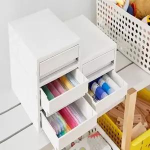 데스크오거나이저 1P 뉴트로소함 중형3단 책상정리함