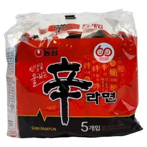 농심 신라면 봉지라면 120g 5개입 8팩 멀티팩