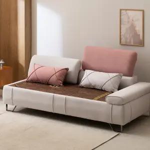 세계로가구 백합 3인용 황토볼 카우치 흙소파 흙침대