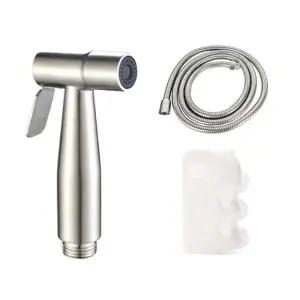 [텐바이텐]샤워기세트 스텐청소건실버+샤워기호스 1.5m+흡착식거치대