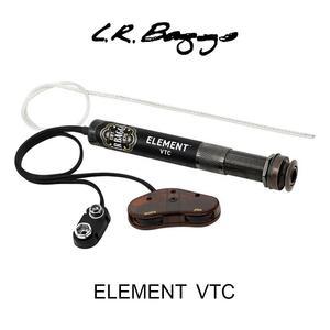 L.R.Baggs Element VTC 기타 피에조 픽업 싱글 더블 컨트롤 노브 포함 배터리 없음
