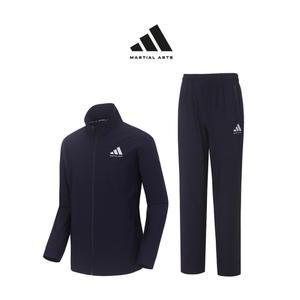 아디다스 컴뱃스포츠 마샬아츠 초경량 에어쿨링 트레이닝 세트 TR 140JS NA(네이비) 남녀 여름용 슬림핏