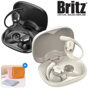 브리츠 Realfit5 오픈형 블루투스 이어폰 V5.4 무선충전 초경량 귀걸이형 운동 자전거 오토바이 라이딩