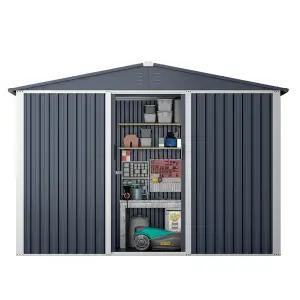 레드와이 조립식창고 10x8ft 조립이 쉬운 스틸창고 프리미엄 야외 미니 소형 이동식 간이 전원주택