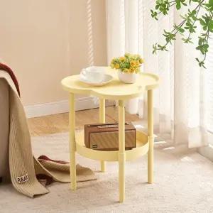 파스텔 럭키 클로버 2단 미니테이블 화분 쇼파 협탁 침대 거실 사이드테이블