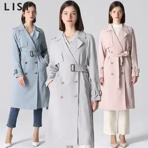 [리스트(LIST)] 레이디 소프트 벨티드 트렌치코트 (택가격: 398000원)