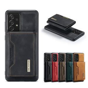 분리형 가죽 지갑 케이스, 갤럭시 S22 S23 S24 FE S25 울트라 S21 S20 플러스 A36 A55 A54 A53 A52 카드 슬롯 백 커버
