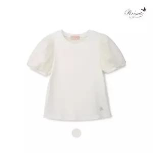 [대구백화점] [페리미츠] 여아 꽃 퍼프 소매 반팔 티셔츠(P2522T175)