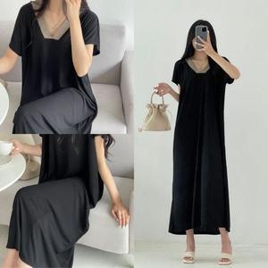 아이콘 브이원피스 가볍고 시원한 임산부원피스 여름 임부복