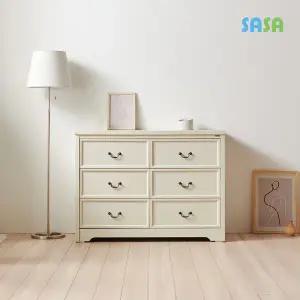 (E)데코라인 빈센트 1200 3단 와이드서랍장