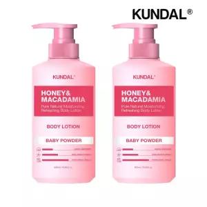 허니 앤 마카다미아 퓨어 바디로션 베이비파우더 500ml x2개