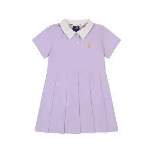 캉골키즈 저지 피케 플리츠 원피스 RB 2001 라벤더