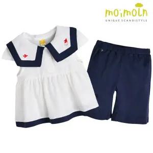 [보리보리/모이몰른]유아 네비 7부 상하복 세트