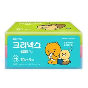 크리넥스 여행용티슈 카카오프렌즈 70매*3입